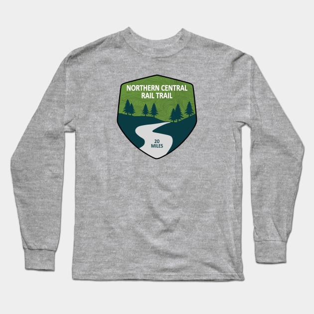 Northern Central Rail Trail Long Sleeve T-Shirt by esskay1000